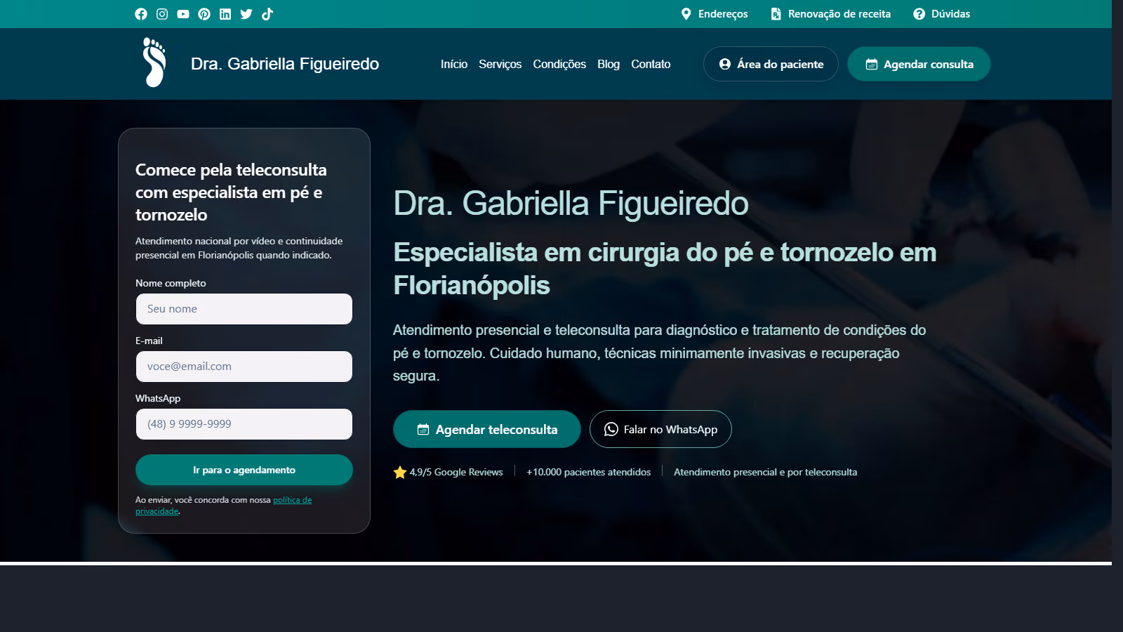 Drª Gabriella Figueiredo — imagem do projeto