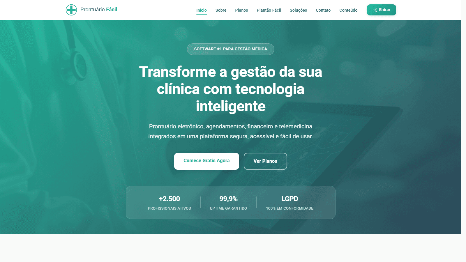 Prontuário Fácil — captura