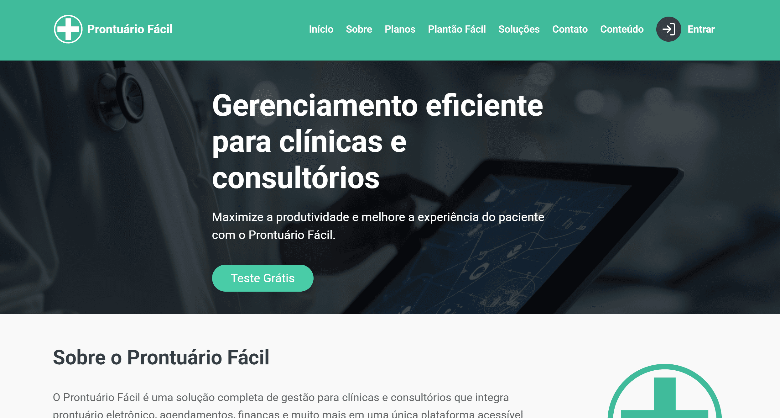 Prontuário Fácil — captura